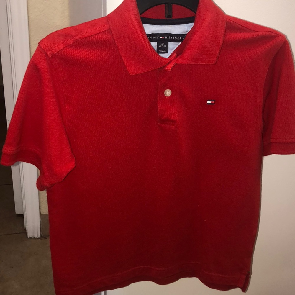 Boys Tommy Hilfiger short sleeve shirt size8/10